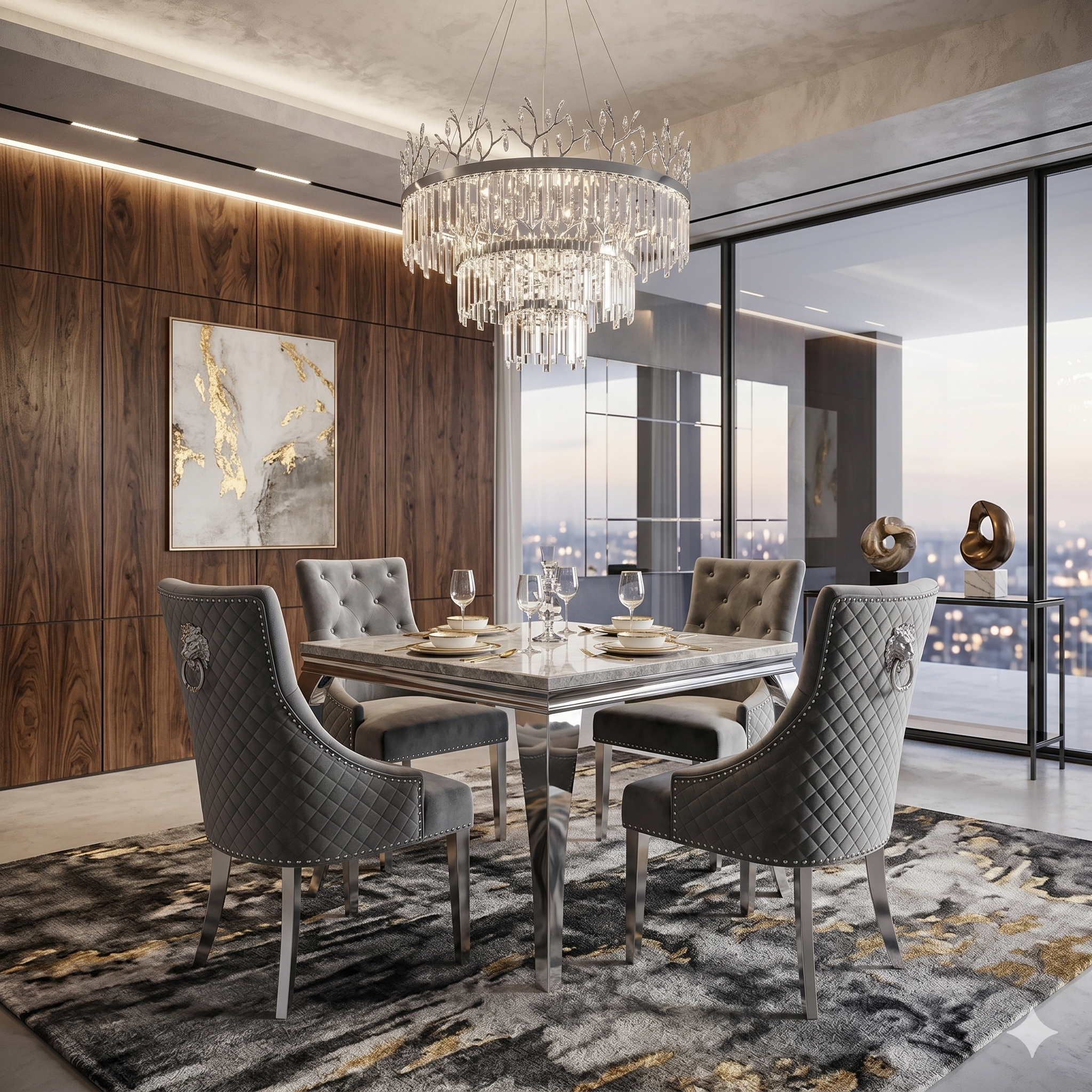 1 Meter Sqaure Dining Sets