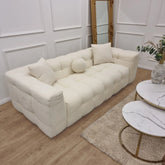 The Cream Bubble Boucle 3 Seater Sofa