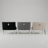 Majestic Chrome High Back Benches- Mink, Grey, Black