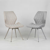 2 x Cambridge Dining Chairs- Beige/Grey