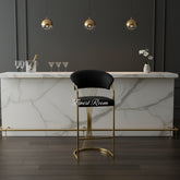 Prado Black Gold Barstools