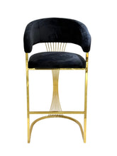 Prado Black Gold Barstools