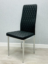 California PU Dining Chairs- Black