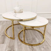 Cato Nest of 2 Short Round Tables - Finestroom