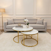 Cato Nest of 2 Short Round Tables - Finestroom
