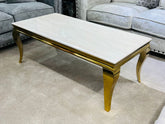 Cream Gold Louis Coffee Table - Finestroom