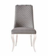 Roxby Grey and Chrome Dining Chairs