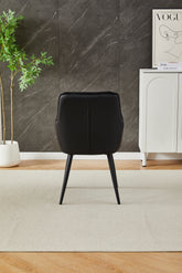 Palermo Black PU Leather Dining Chairs