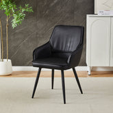 Palermo Black PU Leather Dining Chair