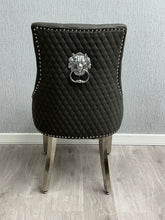 Majestic Leather Dining Chairs- Hudson Grey