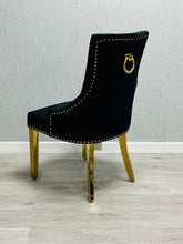 Majestic Ring Knocker Chairs- Black Gold