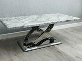 Elina Grey Marble Coffee Table - Finestroom