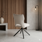 Roseland 360 Swivel Beige Dining Chair