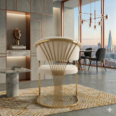 Prado Dining Chairs - Cream Gold