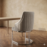 Lasco Cream Silver Dining Chair