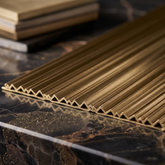 Wave Style PVC Wall Panels – Golden Sand