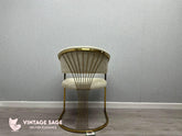 Prado Dining Chairs- Cream Gold