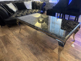 Black Louis Chrome Coffee Table
