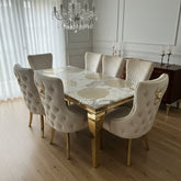 Pandora Louis Gold With Victoria Cream Gold LK Chairs