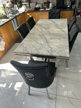 Grey Ariana With Black Majestic LK Leather Chairs