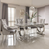 Ariana Chrome Dining Table Range