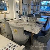 Pandora Lucein Dining Table With Light Grey Majestic Chairs