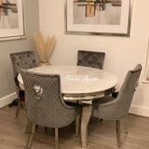 1.3M Round White Louis with Dark Grey Majestic