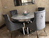 1.3m Round Grey Chelsea with DG Majestic Chairs
