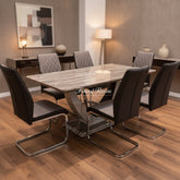 Atlantis Marble Effect Table with Atlantis Chairs