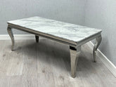 Italian Grey Marble Louis Coffee Table - Finestroom