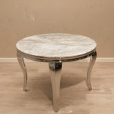 Italian Grey Marble Round Table - Finestroom