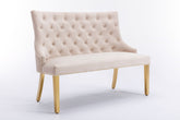 Majestic High Back Bench- Mink Gold
