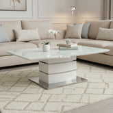Milan Coffee Table - White - Finestroom