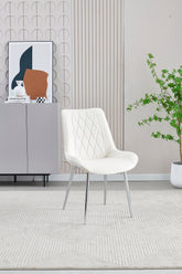 Mortiz Velvet Dining Chair- Cream