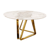 Nero Round Gold Table - Finestroom