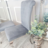 Nicole Cross Stitch Velvet Chair - Finestroom