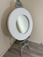 ORNATE ROUND RUSTIC MIRROR WHITE - Finestroom