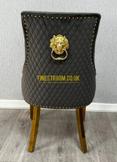 Dark Grey Gold Majestic Chairs