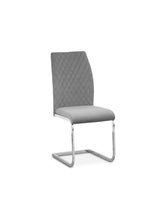 Tokyo Plush Velvet Grey Dining Chairs