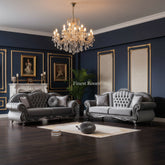 Classique Grey Silver Sofa Set