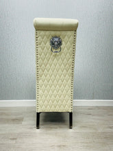 Sofia PU Leather Chairs- Cream