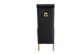 Sofia Square Knocker Dining Chair- Black & Gold