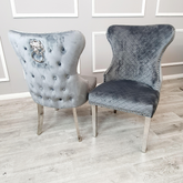Valentino Grey Shimmer Chair - Finestroom