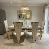 Kata Gold Louis Gold With Cream Gold Vienna Chairs