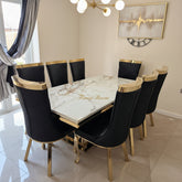 Kata Gold Arial With Black Gold Miami Chairs
