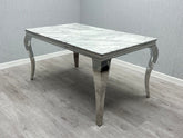 Louis Chrome Dining Table Range
