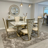 Pandora Elina Gold With Cream Gold Vienna Chairs