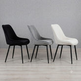 2 x Windsor Velvet Chairs- Mink, Grey, Black
