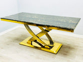 Elina Black Gold Marble Coffee Table