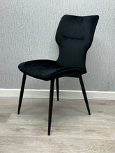 Windsor Velvet Chairs- Black